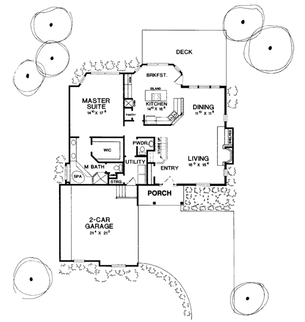 Dream House Plan - Classical Floor Plan - Main Floor Plan #472-178