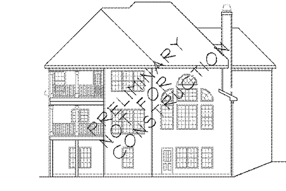 Exterior - Rear Elevation for Country House Plan #927-826 - 4 bed, 3.5 bath