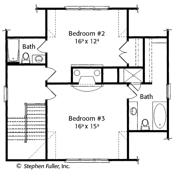 Architectural House Design - Craftsman Floor Plan - Upper Floor Plan #429-425