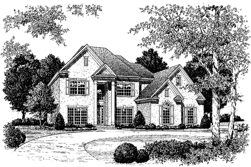 Home Plan - Colonial Exterior - Front Elevation Plan #453-305