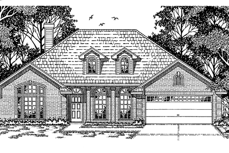 Home Plan - Country Exterior - Front Elevation Plan #42-536
