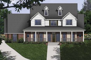 Home Plan - Exterior - Front Elevation for Country House Plan #62-152 - 4 bed, 4 bath