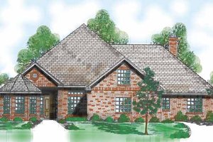 House Design - Exterior - Front Elevation for Traditional House Plan #52-270 - 4 bed, 3.5 bath