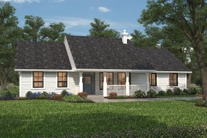 Home Plan - Ranch Exterior - Front Elevation Plan #427-6