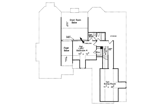 Floor Plan - Other Floor for Country House Plan #927-121 - 3 bed, 2.5 bath