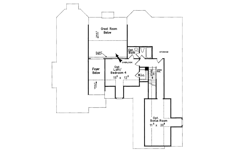 Home Plan - Floor Plan - Other Floor for Country House Plan #927-121 - 3 bed, 2.5 bath