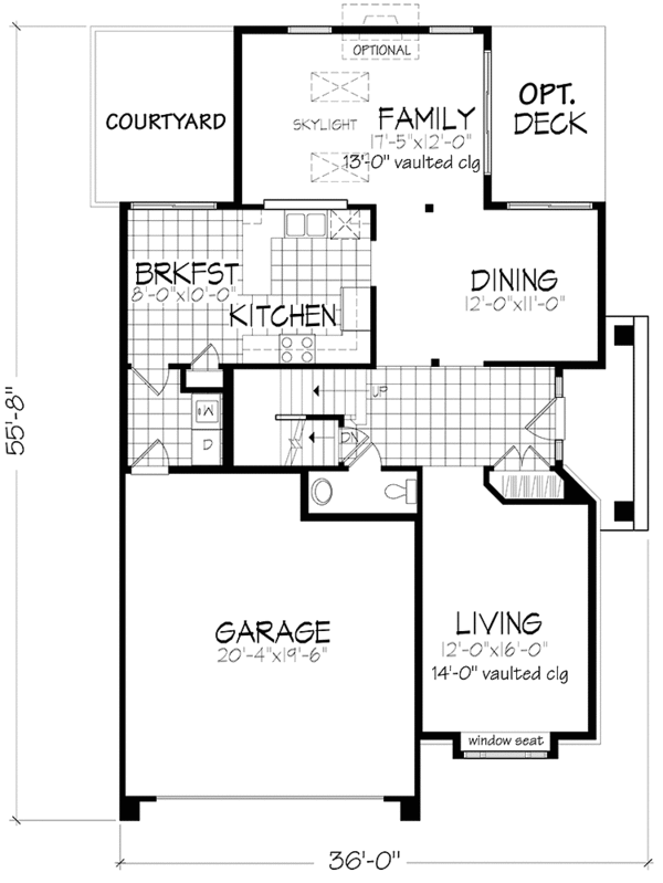 Dream House Plan - Prairie Floor Plan - Main Floor Plan #320-1082