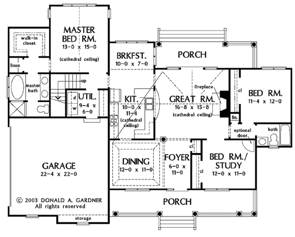 Country Floor Plan - Main Floor Plan #929-528