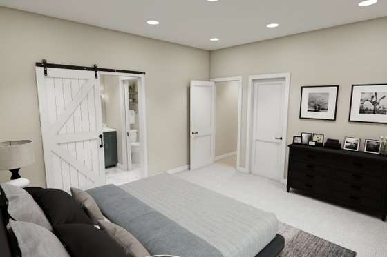 Interior - Master Bedroom for Farmhouse House Plan #51-1392 - 3 bed, 2.5 bath