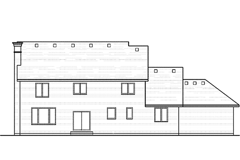 Home Plan - Exterior - Rear Elevation for Colonial House Plan #51-1012 - 4 bed, 3 bath
