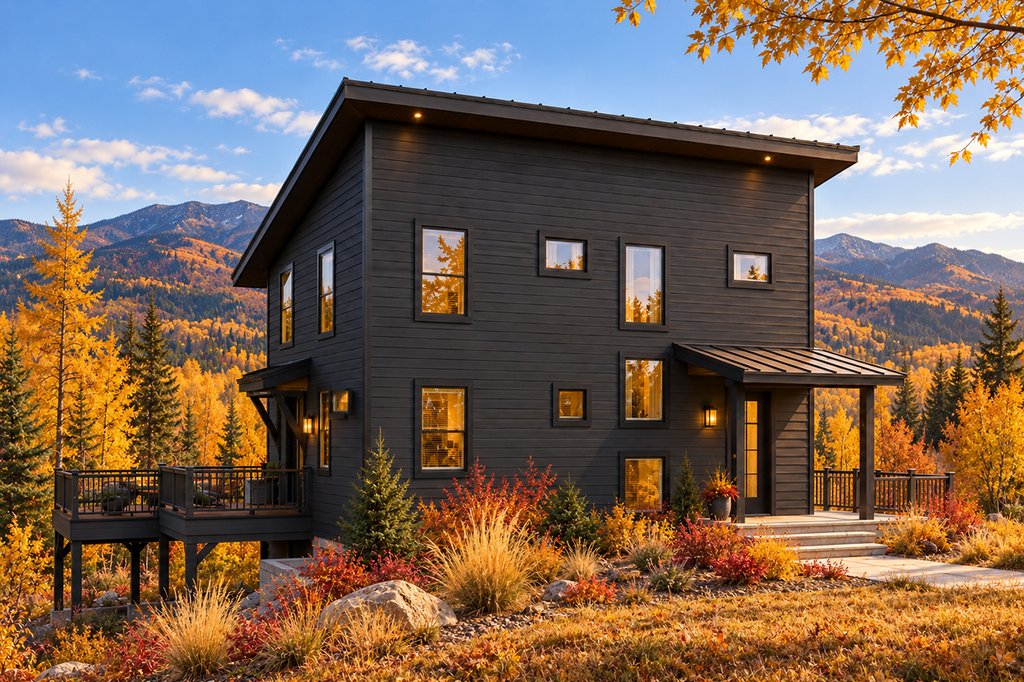 Exterior - Front Elevation 2 for Contemporary House Plan #124-1169 - 5 bed, 3.5 bath