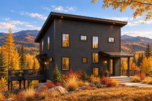 Exterior - Front Elevation for Contemporary House Plan #124-1169 - 5 bed, 3.5 bath