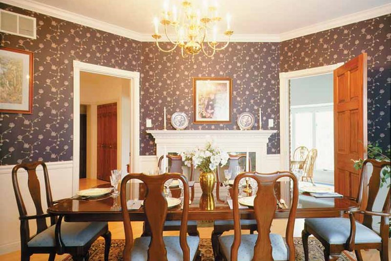 Home Plan - Interior - Dining Room for Classical House Plan #72-684 - 5 bed, 3.5 bath