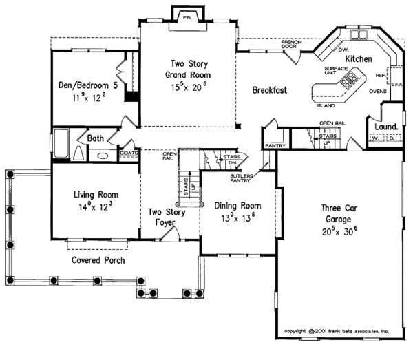 Dream House Plan - Country Floor Plan - Main Floor Plan #927-737