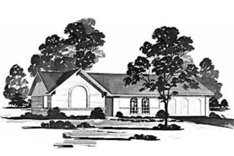 Ranch Style House Plan - 3 Beds 2 Baths 1328 Sq/Ft Plan #36-363