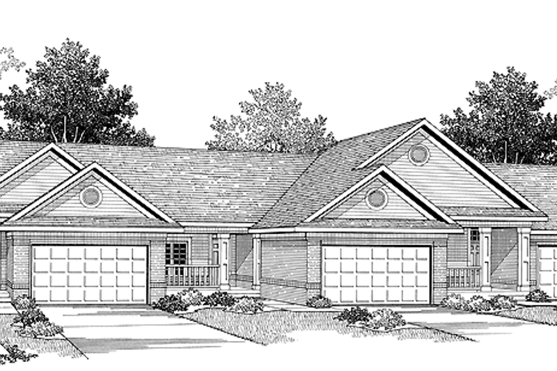 Home Plan - Ranch Exterior - Front Elevation Plan #70-1397