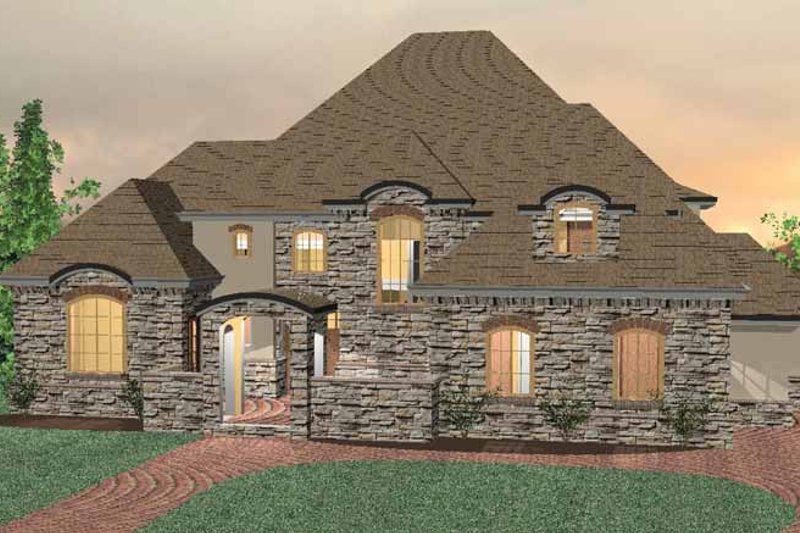 Architectural House Design - Country Exterior - Front Elevation Plan #937-11