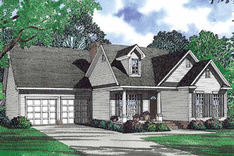 Home Plan - Exterior - Front Elevation 3 for Country House Plan #17-3064 - 3 bed, 2 bath
