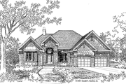 Ranch Style House Plan - 4 Beds 3 Baths 2358 Sq/Ft Plan #929-656 Exterior 
