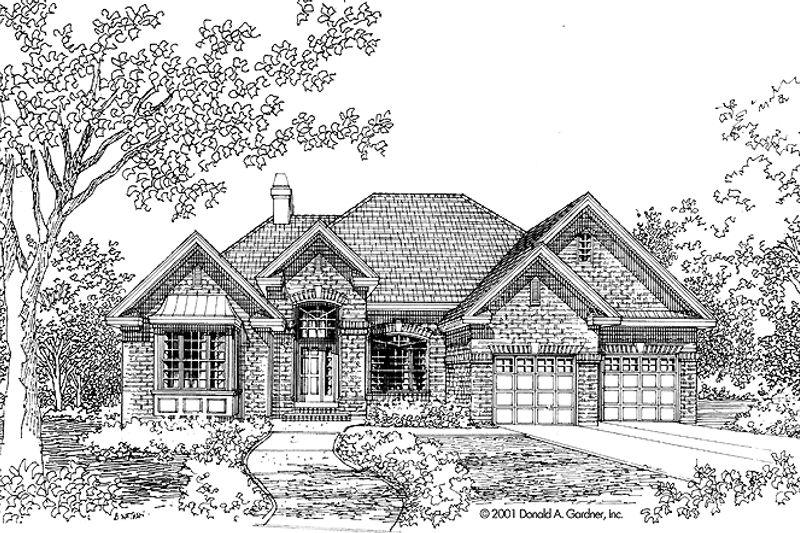 Ranch Style House Plan - 4 Beds 3 Baths 2358 Sq Ft Plan #929-656 