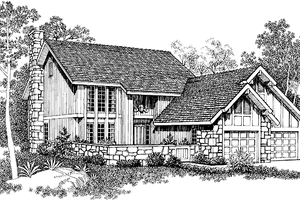 Contemporary Exterior - Front Elevation Plan #72-853