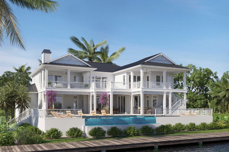 Dream House Plan - Exterior - Front Elevation 3 for Cottage House Plan #938-153 - 5 bed, 5.5 bath