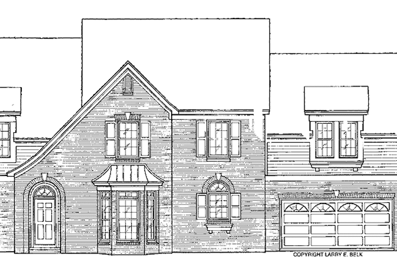 Dream House Plan - Exterior - Rear Elevation for Colonial House Plan #952-114 - 4 bed, 2.5 bath
