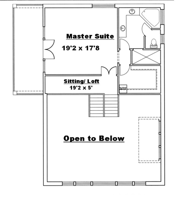 Architectural House Design - Floor Plan - Upper Floor Plan #117-829