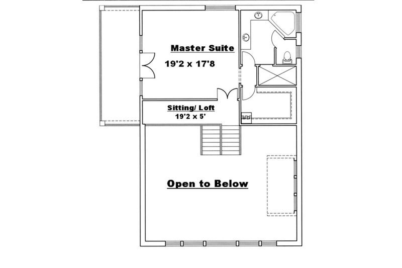 Architectural House Design - Floor Plan - Upper Floor House Plan #117-829 - 3 bed, 2.5 bath