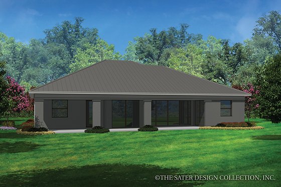 Exterior - Rear Elevation for Contemporary House Plan #930-455 - 3 bed, 2 bath