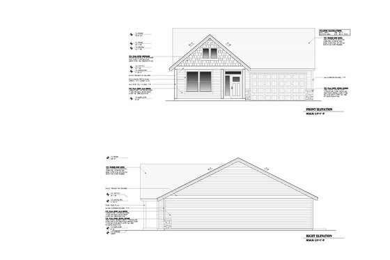 Exterior - Other Elevation for Craftsman House Plan #53-738 - 3 bed, 2 bath
