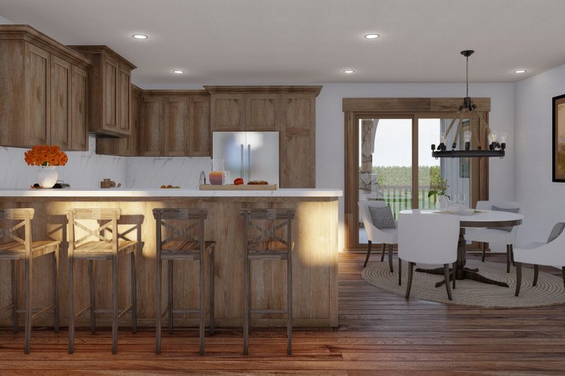 Architectural House Design - Interior - Kitchen for Cabin House Plan #923-416 - 3 bed, 2 bath