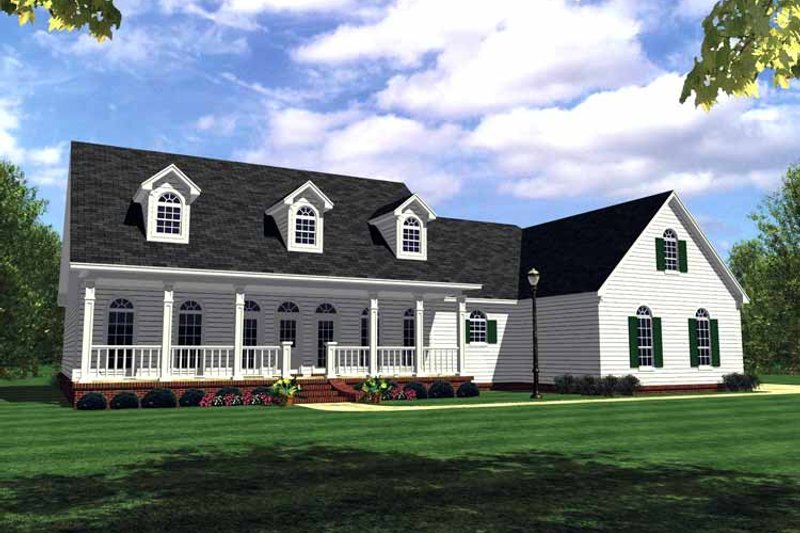 House Design - Country Exterior - Front Elevation Plan #21-416