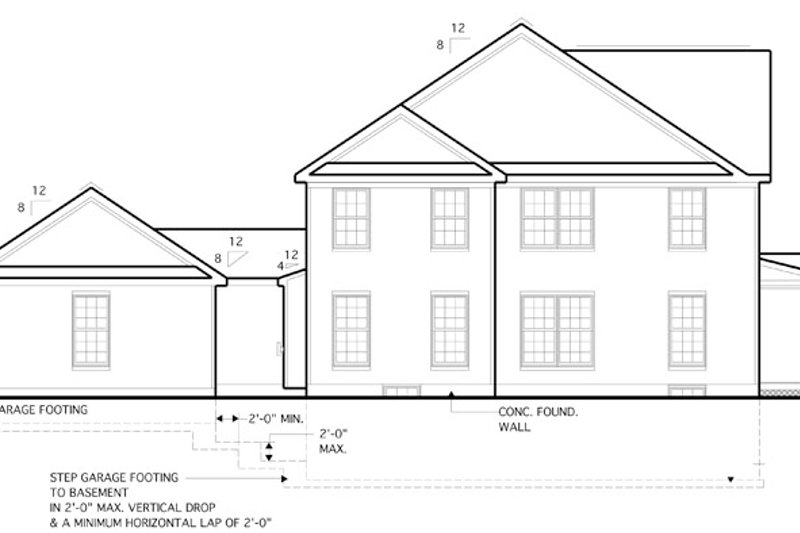 Architectural House Design - Exterior - Other Elevation 1 for Traditional House Plan #1053-52 - 3 bed, 2.5 bath