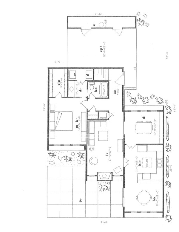 House Plan Design - Contemporary Floor Plan - Main Floor Plan #405-343