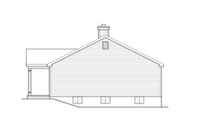 Exterior - Other Elevation for Ranch House Plan #22-636 - 3 bed, 2 bath
