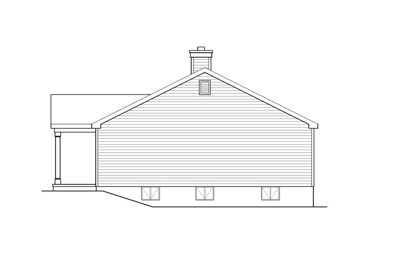 Home Plan - Exterior - Other Elevation for Ranch House Plan #22-636 - 3 bed, 2 bath