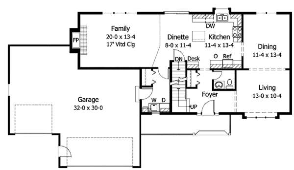 House Plan Design - Country Floor Plan - Main Floor Plan #51-811