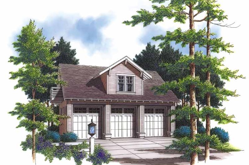 Home Plan - Country Exterior - Front Elevation Plan #48-834