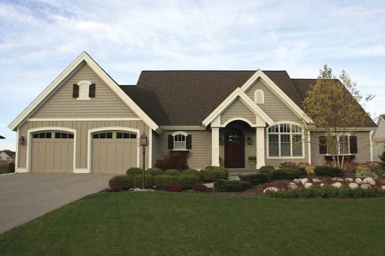 Exterior - Front Elevation 3 for European House Plan #928-108 - 2 bed, 2.5 bath