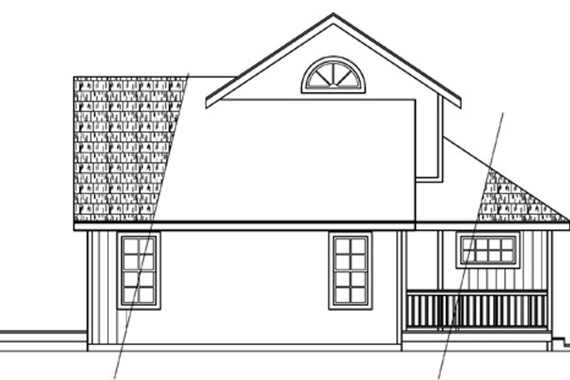 Home Plan - Exterior - Other Elevation for Contemporary House Plan #124-388 - 2 bed, 2 bath