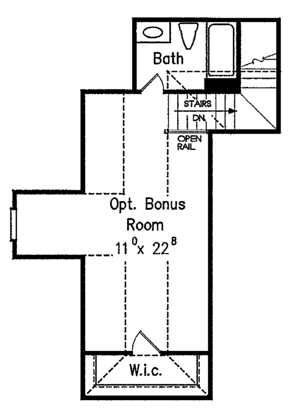 House Plan Design - Traditional Floor Plan - Upper Floor Plan #927-323