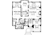 Mediterranean Style House Plan - 3 Beds 2.5 Baths 2349 Sq/Ft Plan #930-127 