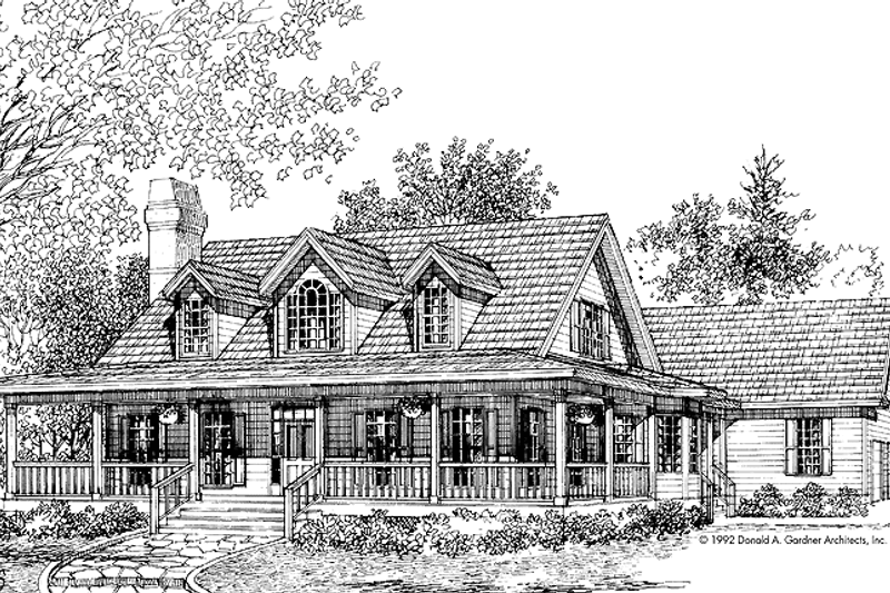 Home Plan - Country Exterior - Front Elevation Plan #929-140