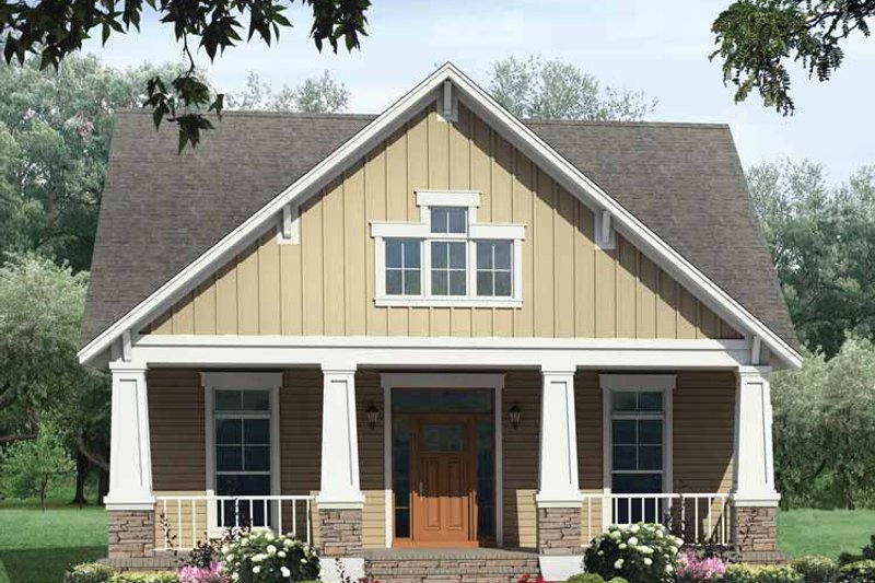 House Plan Design - Craftsman Exterior - Front Elevation Plan #21-421