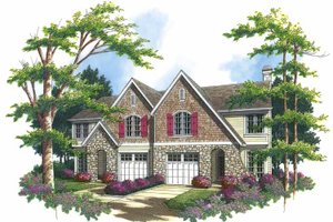 Country Exterior - Front Elevation Plan #48-820