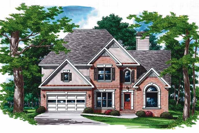 House Blueprint - Traditional Exterior - Front Elevation Plan #927-112