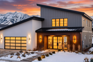 Exterior - Front Elevation 4 for Modern House Plan #1096-178 - 4 bed, 3.5 bath