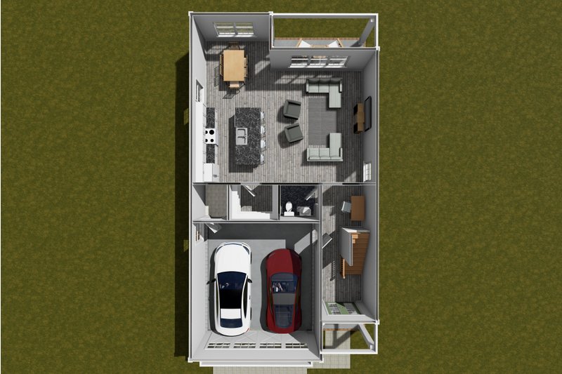 House Design - Floor Plan - Main Floor 1 for Cottage House Plan #513-2320 - 4 bed, 3.5 bath