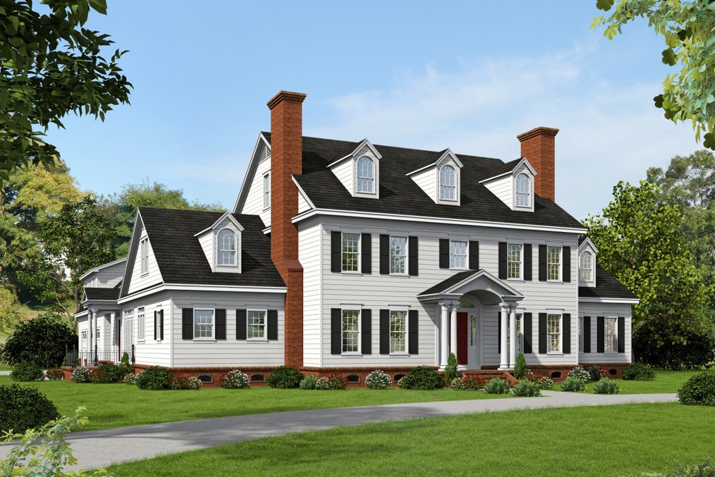  Colonial  Style House  Plan  6 Beds 5 5 Baths 6858 Sq Ft 